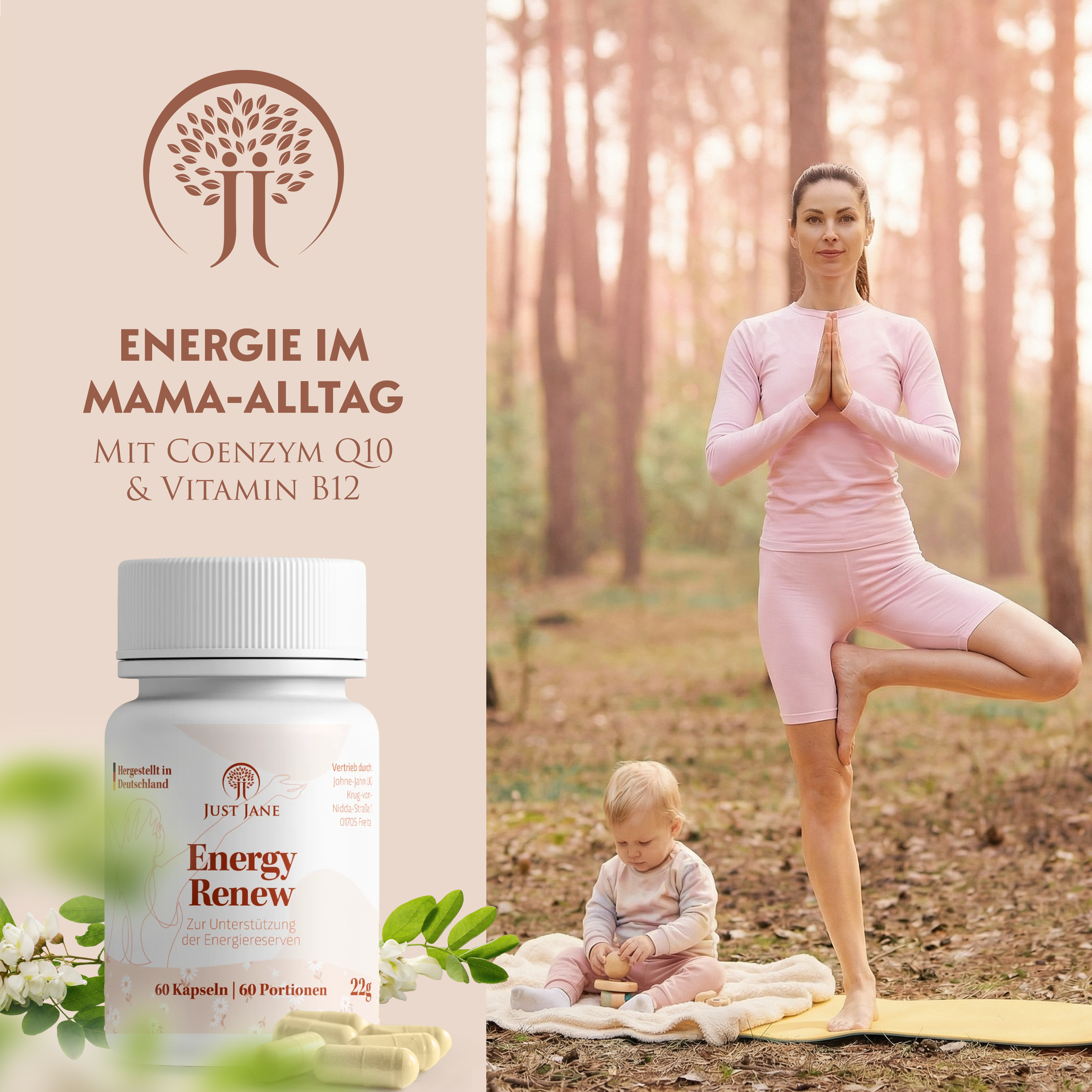Energy Renew – Energie & Konzentration mit Coenzym Q10 & Vitamin B12 für Mamas - Johne-Jahn GmbH