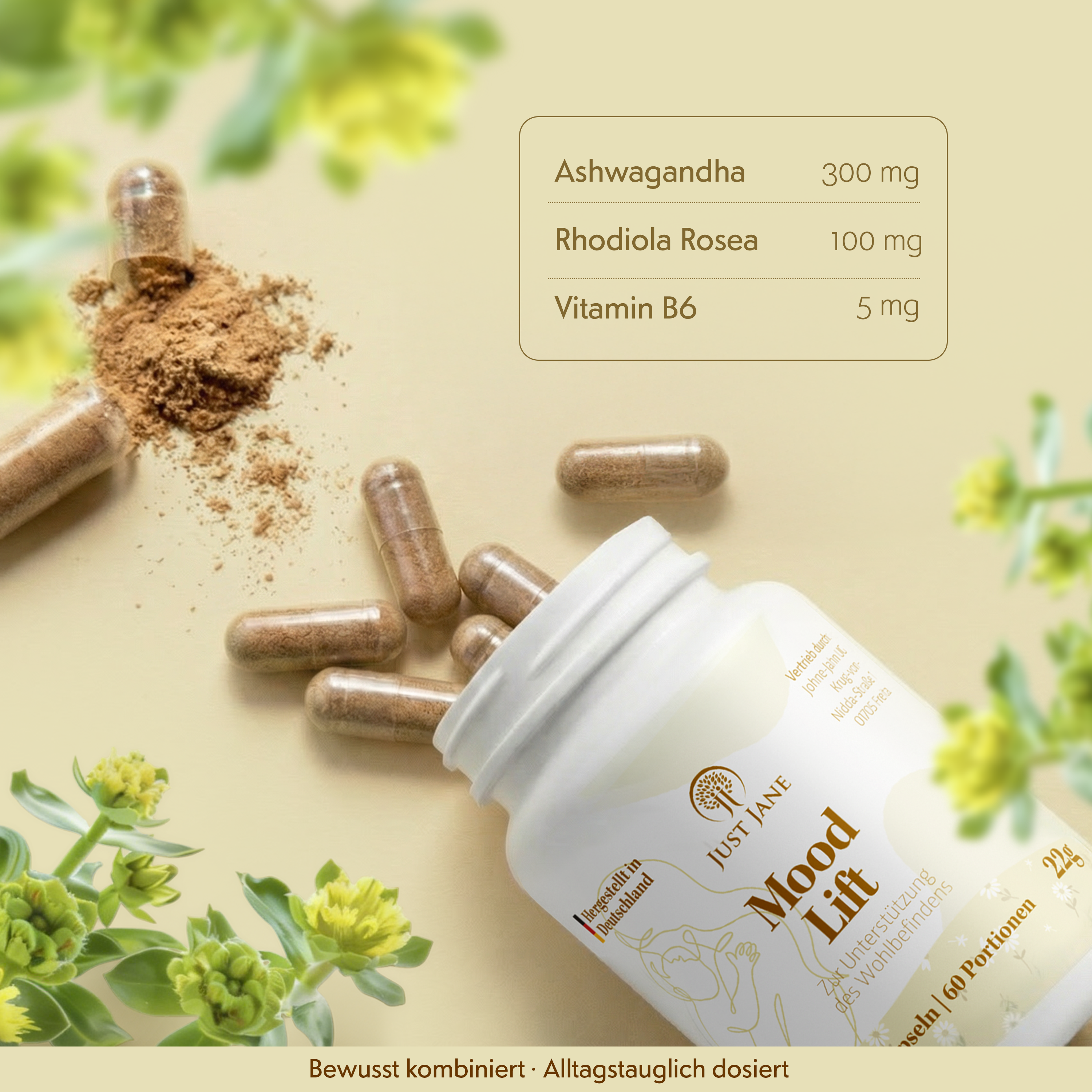 Mood Lift – Stimmungsbalance mit Ashwagandha & Rhodiola für Mamas - Johne-Jahn GmbH
