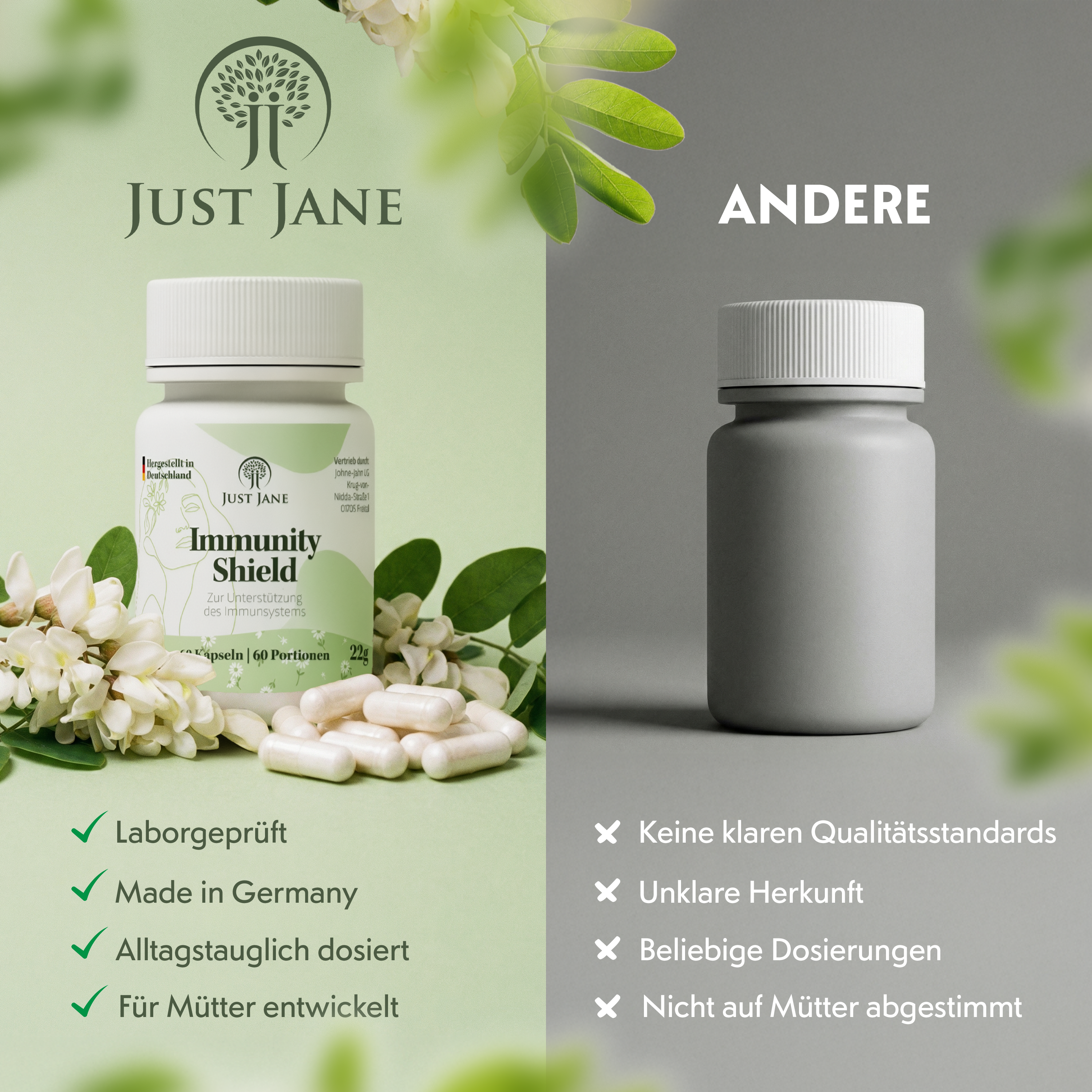 Immunity Shield – Abwehrkräfte stärken mit Zinkbisglycinat, Selen & Vitamin D3 für Mamas - Johne-Jahn GmbH