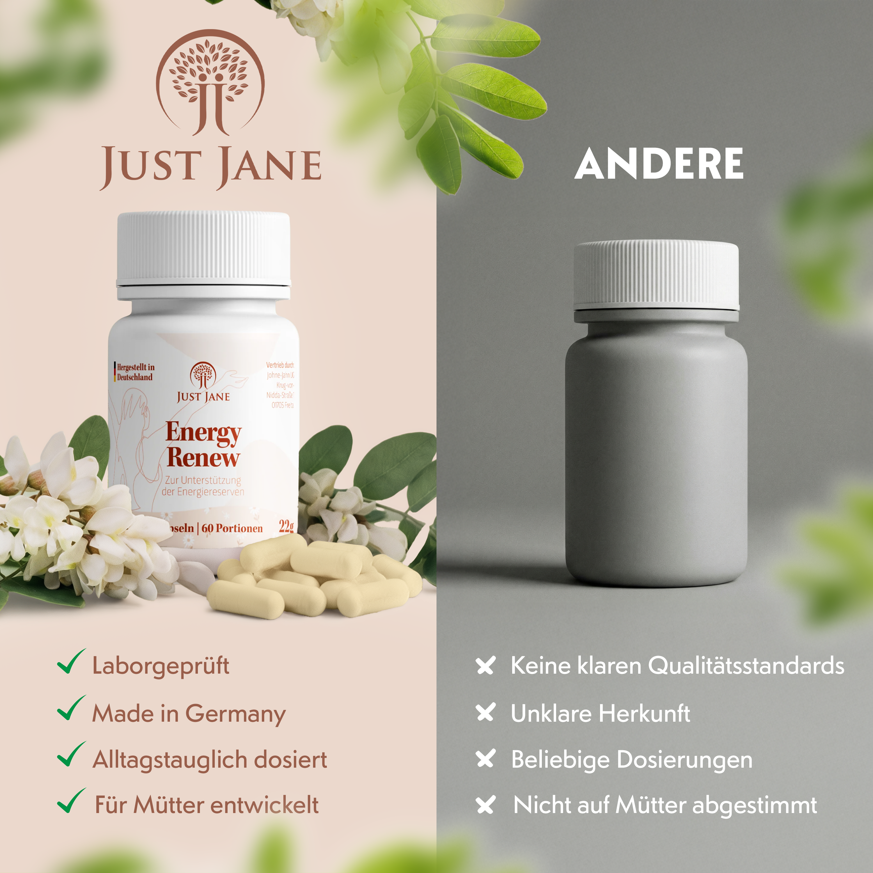 Energy Renew – Energie & Konzentration mit Coenzym Q10 & Vitamin B12 für Mamas - Johne-Jahn GmbH