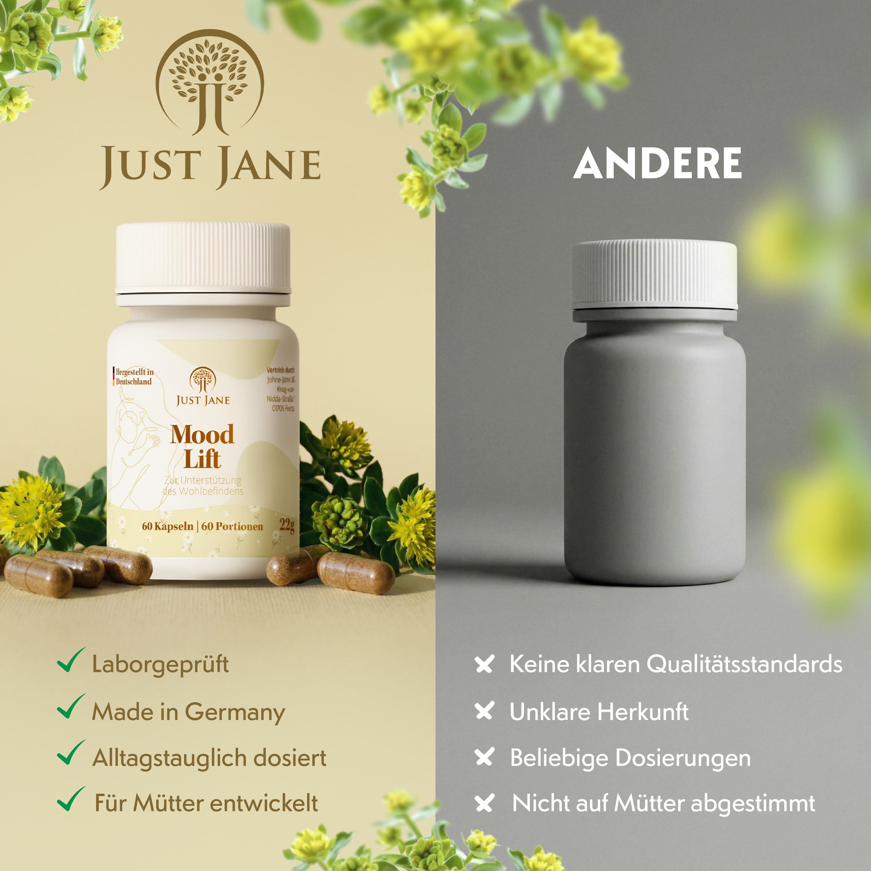 Mood Lift – Stimmungsbalance mit Ashwagandha & Rhodiola für Mamas - Johne-Jahn GmbH