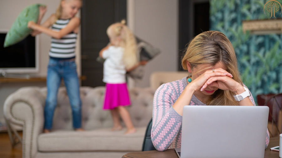 Symbolbild für Mental Load und Überforderung im Mama-Alltag